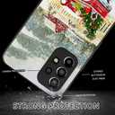 Compatible with Samsung Galaxy A53 Case, Merry Christmas Aesthetic Pattern Design, Full Body Protection Shockproof Cover Case for Samsung Galaxy A53 5G 6.5"