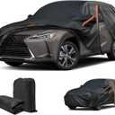 Cover for Lexus UX200 UX250h UX300h, Custom fit UX Cover 2019-2025, SUV Car Cover with Door Zipper/Reflective Strip/Mirror Pockets/Windproof Bands, Full Exterior Covers Sun Dust Hai Protection