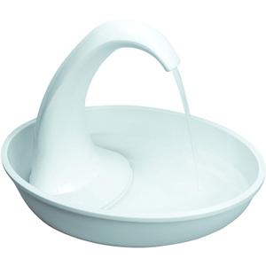 Pioneer Pet Swan Pet Drinking Fountain for Cats and Dogs - 80oz Capacity, Great for Multiple Pets  Great for Pets Who Love the Faucet - Bubbler and Bowl Dispenser Design Keeps Water Moving