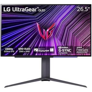 LG 27GS93QE 27-inch Ultragear OLED Gaming Monitor QHD 240Hz 0.03ms DisplayHDR True Black 400 AMD FreeSync Premium Pro NVIDIA G-Sync HDMI 2.1 DisplayPort Tilt/Height/Pivot Stand Black LG 27GS93QE 27-inch Ultragear OLED Gaming Monitor QHD 240Hz 0.03ms DisplayHDR True Black 400 AMD FreeSync Premium Pro NVIDIA G-Sync HDMI 2.1 DisplayPort Tilt/Height/Pivot Stand Black