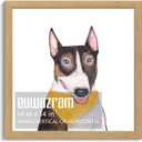 Rustic Oak 14x14 Frame - Single Frame, 14 x 14 Poster Frame for Artwork, Puzzles, Photos and Movie Posters Picture Frames
