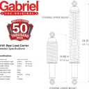 Gabriel 43181 Load Carrier Rear Towing Shock Absorbers for Chevrolet Silverado 1500, Suburban, Tahoe; Dodge Ram 1500; GMC Yukon, Jeep Gladiator; Nissan Titan (1 Pair)