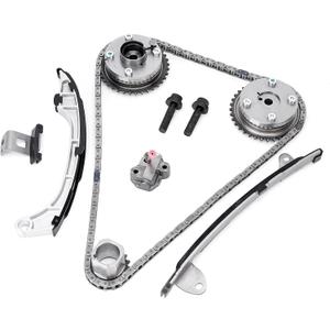 Timing Chain Kit with Guide Tensioner VVT Sprocket Compatible with Toyota Camry Highlander RAV4 Sienna Avalon Venza 2.5L 2.7L Replace# 13070-0V010 13050-0V010