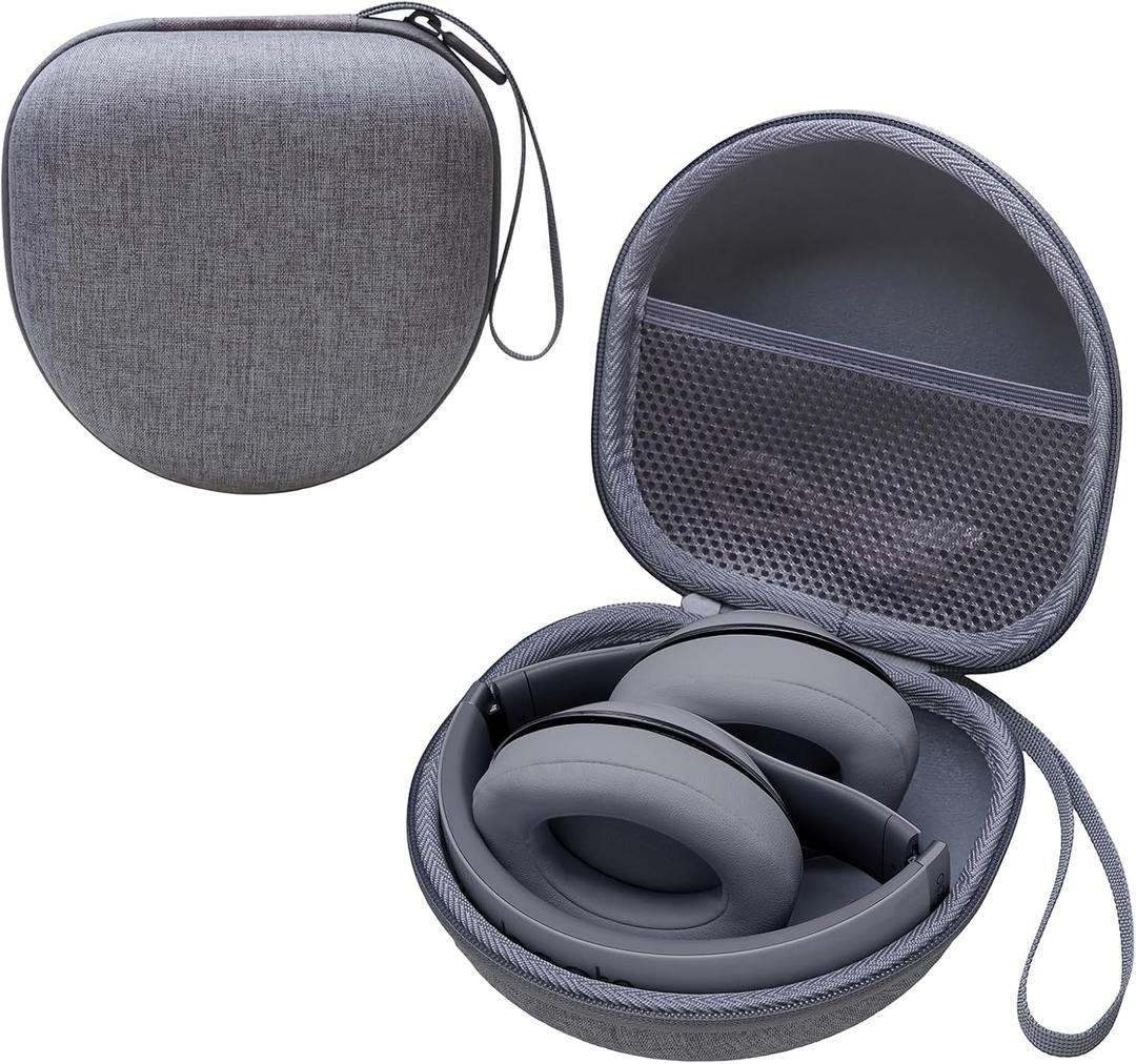 Headphone Case Compatible with Beats, Skullcandy, JBL, Monster Persona 3rd/5th/6th ANC, JLab, QearFun, Soundcore Q20/Q20i/Q30, BERIBES, TOZO, KVIDIO, Picun Foldable Headphones, Grey
