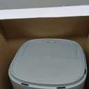 Stainless Steel Litter Box with Lid, 6 Deep Pan, Extra Large Litter Box for Big Cats, Anti-Leakage, Odor Free, Front & Top Dual Entry, Includes Litter Mat & Metal Scoop (Grey)