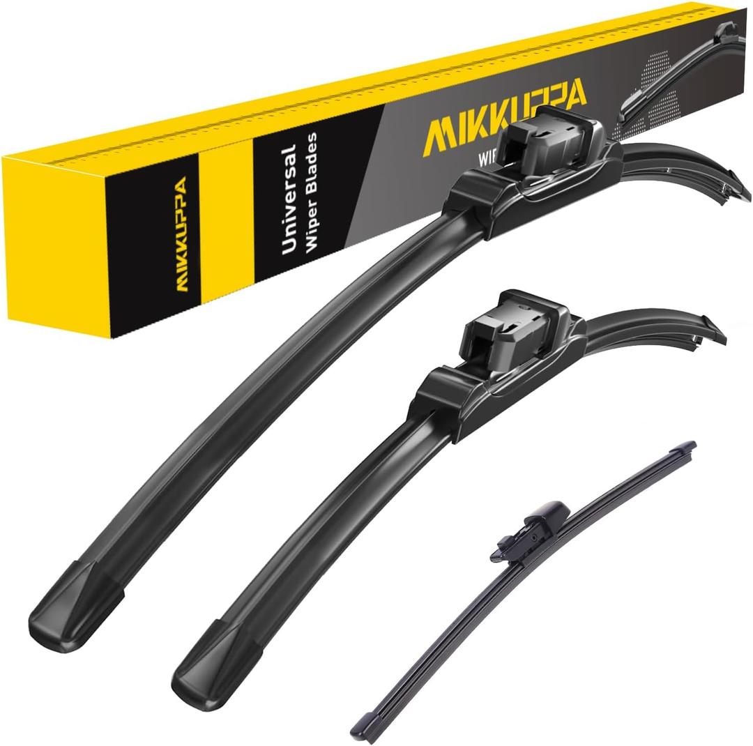 MIKKUPPA 28"+18"+11" Windshield Wipers Blades Replacement for 2021-2024 Volkswagen ID.4, Top Lock Front & Rear All Season Wiper Blades Set(Pack of 3)