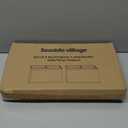 Black Lamp Shades Set of 2, Large Rectangle Lampshades Replacement, 16"L x 8"W x 10"H, Fabric Lamp Shade for Table Lamps Floor Lamps, Spider, Harp Holders Included, Easy Assembly Required