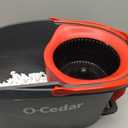 O-Cedar EasyWring Microfiber Spin Mop & Bucket Floor Cleaning System + 2 Extra Refills, Red/Gray