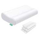 UTTU Cervical Pillow for Neck Strain Relief, Memory Foam Neck Pillow for Sleeping, Adjustable Orthopedic Sandwich Pillow, Contour Cooling for Side Back Stomach Sleeper, Travel(15.7"×11"×5.2"/4.5")