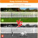 25 Pack Animal Barrier Fence, 35.42ft(L) x 21in(H) No Dig Garden Fence Panels with Decorative Arch Design for Dogs Rabbits, Rustproof Metal Garden Fencing for Outdoor, Lawn, Patio