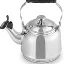 Le Creuset Demi Tea Kettle with Metal Finishes, 1.25 qt., Stainless Steel