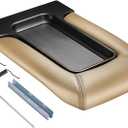 SPEEDWOW Center Console Lid Replacement Kit Fit for 2001-2007 Silverado, Avalanche, Suburban, Sierra, Yukon OEM:19127364, 19127365, 19127366, 924-811 (Beige)