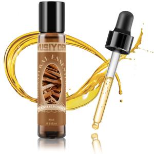 Sandalwood Essential Oil 10ML - 100% Pure and Natural Therapeutic Grade Oils for Aromatherapy Diffuser - 0.34 Fl Oz/Sandalwood