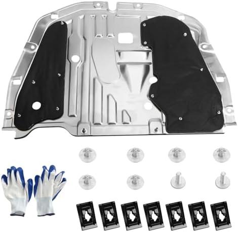 TomGoo Engine Splash Shield Guard Compatible with Honda Civic 2016 2017 2018 2019 2020 2021, Engine Case Guard Under Car Shield Cover OEM 74110-TBA-A00 90674-TY2-A01 Engine Splash Guard