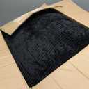 Papasan Chair Cushion, Papasan Circle Chair Cushion Tufted with Corduroy Cover (Without Chair) for Bowl Chair, 45 X 45 Inch, Black