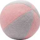 12 Inch Round Hugging Pillow Plush Toy Soft Plushies Throw Pillows Kids' First Ball Plush Toys for Home Decor Or Gift for Kids and Lovers (Pink&Gray)