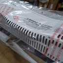 Comfort Zone 1500W Convection Baseboard Heater with Built-In Thermostat, Overheat & Tip-Over Protection, Dent-Proof Ends, Plug-In Portable, Ideal for Home, Bedroom & Office, White