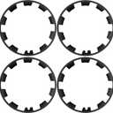 Tesla Model Y 20-Inch Rim Protectors for 2020-2024 Induction Wheels, Snap-On Wheel Rim Guards for Curb Rash Protection, Matte Black ABS+PC Composite, Set of 4