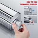 Pasta Maker Attachment for all KitchenAid Stand Mixer, including Spaghetti Cutter