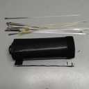 Wire Heat Shield for Hose Lines & Electrical Wiring, Heat Shield Wrap Automotive for Exhaust and High-Temperature Pipes with 20 Pcs Stainless Steel Ties, 1-1/2" I.D.x 10FT, Black