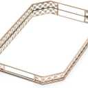 Gold Mirror Tray, Gold Vanity Tray, Perfume Tray for Dresser, Vanity Trays for Bathroom and Home Decor, 14 x 9 x 1.2 inches (Gold Mirror Tray 14 X 9 X 1.2 Inches)