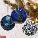 5 x Starry Night Ornament  Christmas Ornament, Christmas Tree Decor, & Perfect Holiday Decor | Art Lover Gift, Gifts for Friends and Family - Xmas Tree