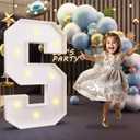 imprsv Marquee Light Up Letters, 3FT Marquee Letters for Birthday Baby Shower Wedding Decorations Light Up Letters for Engagement Party Decor, Large Marquee Letters for Party Decorations, Letter S