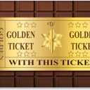 7x5ft Candy Photography Backdrop Chocolate Factory Party Backdrop Golden Ticket Candy Birthday Background for Kids Girls Baby Shower Party Decor Banner Photo Props Supplies YUNBYC356