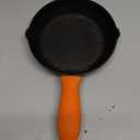 Commercial CHEF 8-Inch Cast Iron Skillet Pan, Pre-Seasoned Cast Iron, Integrated Hanging Hole in Handle, Works on All Cooktops Including Induction, Outdoor Skillet for Campfires or Grills, CHFS800