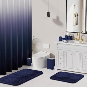 XLHOMO Ombre  Shower Curtain 12 x Hooks, 72x72