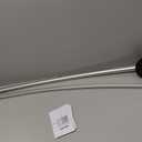 Zenna Home Curved Shower Curtain Rod, No Drill, 50-72 Inch Adjustable Tension Shower Rod for Bathroom, Rustproof, Non-Slip, Adds Room in Shower, Satin Nickel