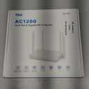 DBIT AC1200 WiFi Router 2.4GHz +5GHz Dual Band MU-MIMO Wireless Internet Router with 4 Gigabit Ethernet Ports, 4 x 5dBi Antennas, Bridge & Repeater Mode, EasyMesh, Guest Network (T18-21K)