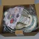 Rae Dunn Non-Slip Mixing Bowls - 4 Piece Nesting Plastic Mixing Bowl Set with Pour Spouts and Handles-Measurement Markings (Sage)