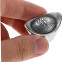 HANABASS Vintage Chinese Yuan Bao Figurine 1.38 Inch Antique Silver Feng Shui Wealth Decoration Good Luck Ornament for Home Party Collectibles