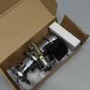 Signstek Keyless Entry Door Lock, Door Knob with Keypad, Smart Code Door Lock, Mute Mode, Passage Function, Easy to Install, Satin Nickel