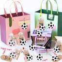 CiciBear 40 Pack Soccer Keychains Party Decoration for Soccer Football Sports Themed Party, Sports Baby Shower, Kids Birthday, School Rewards