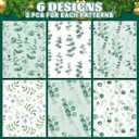 12 Sheet Eucalyptus Leaves Wrapping Paper Watercolor Greenery Elegant Gift Wrap Paper Bulk Botanical Decorative Craft Art Paper for Wedding Party DIY Wrapping Supplies, 19.7 x 27.6 inch