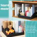 Fuyoooo 30 Pack 12 x 6 x 4. 5 Inches Cardboard Storage Bins Open Top Bin Boxes Corrugated Shelf Organizer Bins for Pantry, Parts, Garage, Snacks, Bottles, Cans or Warehouse Home Cubby, Black