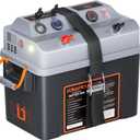 SUNAPEX Smart Battery Box 12V/24V Power Center - Multi Ports & Circuit Breaker for Trolling Motor, Marine,RV & Solar Panel (No Battery)