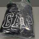 GAP Women's Logo Hoodie Hooded Full Zip Sweatshirt (Black, S)
