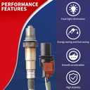 234-5173 Oxygen O2 Sensor Upstream Heated Air Fuel Ratio Compatible with Ford Edge Mustang F-150 F-250 F-350 Super Duty Focus Fusion Escape Taurus Lincoln MKC MKX MKT Replace FR3Z9F472A DY1306