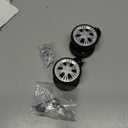 Zoofen Luggage Replacement Wheels 2 pcs Suitcase Replacement Wheels Wear-Resistant Luggage Wheels for Most Suitcase Repair (Silver)