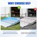 29" x 24" Heavy Duty Shed Ramp for Riding Mower, 1000 lbs Capacity Lawn Tractor Loading Ramp, Anti-Slip Metal Ramp for ATV, Motorcycle, Snow Blower & Garden Equipment, 1PC
