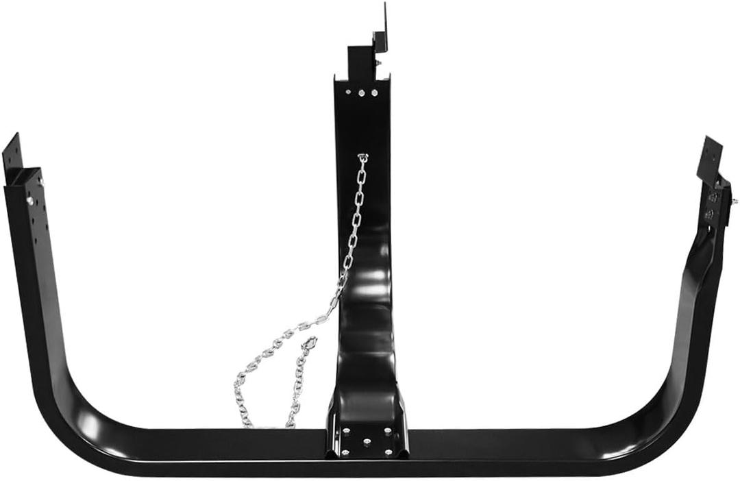 51 Inch Semi Truck Spare Tire Carrier with Mounting Replacement for Freightliner Volvo Kenworth Mack International Peterbilt,Glossy Black