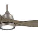 SkyHawk  F749L-BNK Skyhawk 60 Inch LED Ceiling Fan with Carved Wood Blades, Integrated LED Light and DC Motor, and Additional 3.5" Downrod in Burnished Nickel Finish
