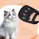 Lyreh 2pcs Pet Hair Removal Gloves, Portable Electrostatic Cat & Dog Grooming Gloves with 2 Hooks Practical Pet Hair Remover Lint Mitt Suitable for Car Seats Carpets Clothes Furniture Cleaning