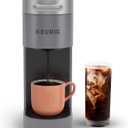 Keurig K-Slim Single Serve K-Cup Pod Coffee Maker, Multistream Technology, 3 Brew Sizes, Slim and Sleek Design, 46oz Removable Reservoir, Gray