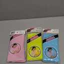 SALUX Nylon Japanese Beauty Skin Bath Wash Cloth Towel 3 Count Pink Yellow Blue