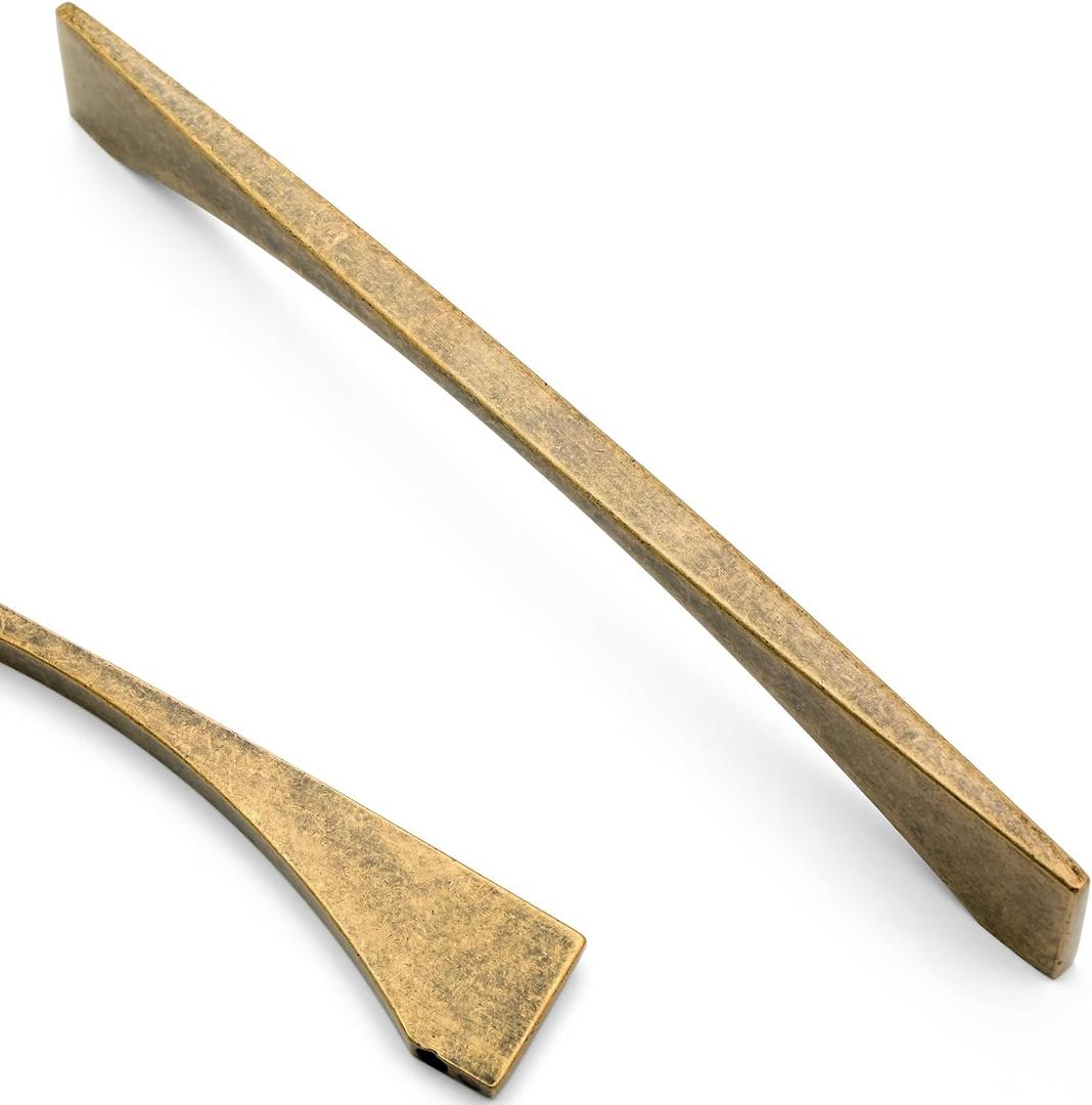 Asidrama 10 Pack 7.5 Inch(192mm) Antique Brass Kitchen Cabinet Handles, Cabinet Pulls Kitchen Cabinet Hardware for Cupboard Drawer Pulls