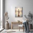 Jesus Wall Art Jesus Walking On Water Wall Decor Paintings Christian Religious Posters Prints Pictures Modern Serenity Prayer Prints Artwork for Prayer Room Living Room Bedroom, 16x24 in